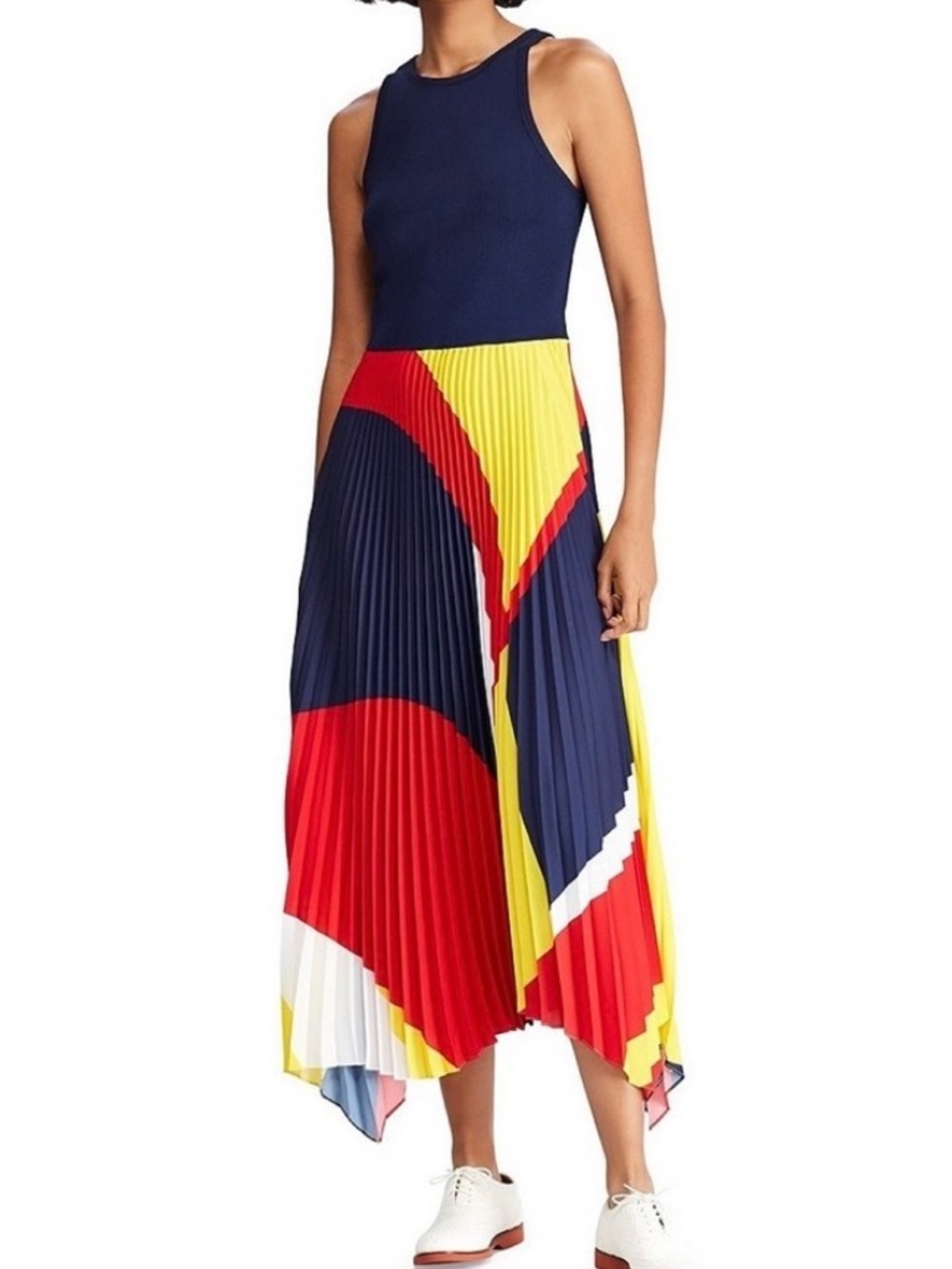 Polo Ralph Lauren Pleated Georgette Dress